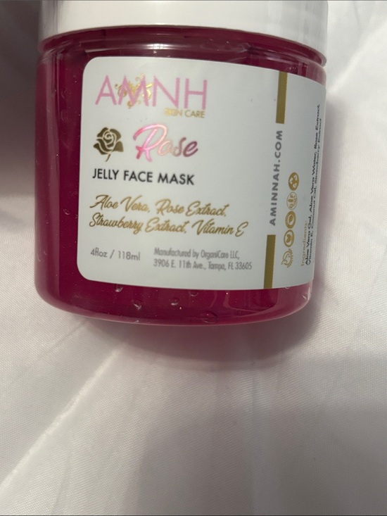 Aminnah Other - AMINNAH Rose Jelly Face Mask — Pink Hydrating Gel Mask